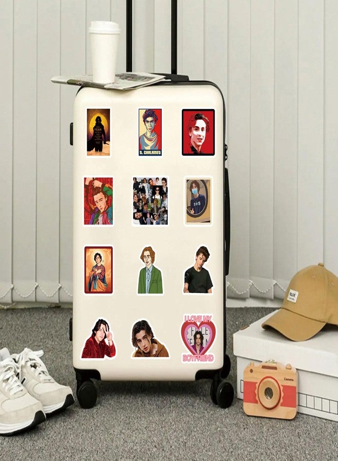 BLCAFEE 127PCS Timothee Chalamet Stickers, Aesthetics Graffiti Waterproof Vinyl Decal for Birthday Party Supplies Decoration Favors for Water Bottles Laptop Suitcase Scrapbooking Choice … - Image 5